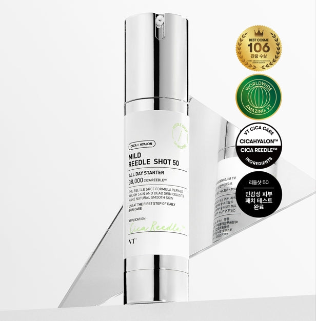 VT COSMETICS Cica Reedle Shot 50 Intensive Face Essence 50ml(1.69Fl Oz)