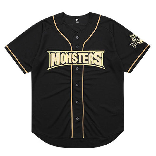 Official MD MONSTERS Baseball Authentic Black Uniform Jersey + Gold Marking Kit