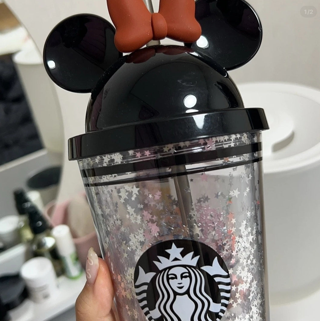 2023 Official Starbucks Korea Autumn Disney Joyful Cold Cup 473 ml Minnie Mouse